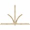 Ekena Millwork Redmond Rough Sawn Timber Gable Bracket, Douglas Fir, 108"W x 72"H x 4"D x 4"F, 16/12 Pitch GBW108X72X0404RED00RDF - alternate 1
